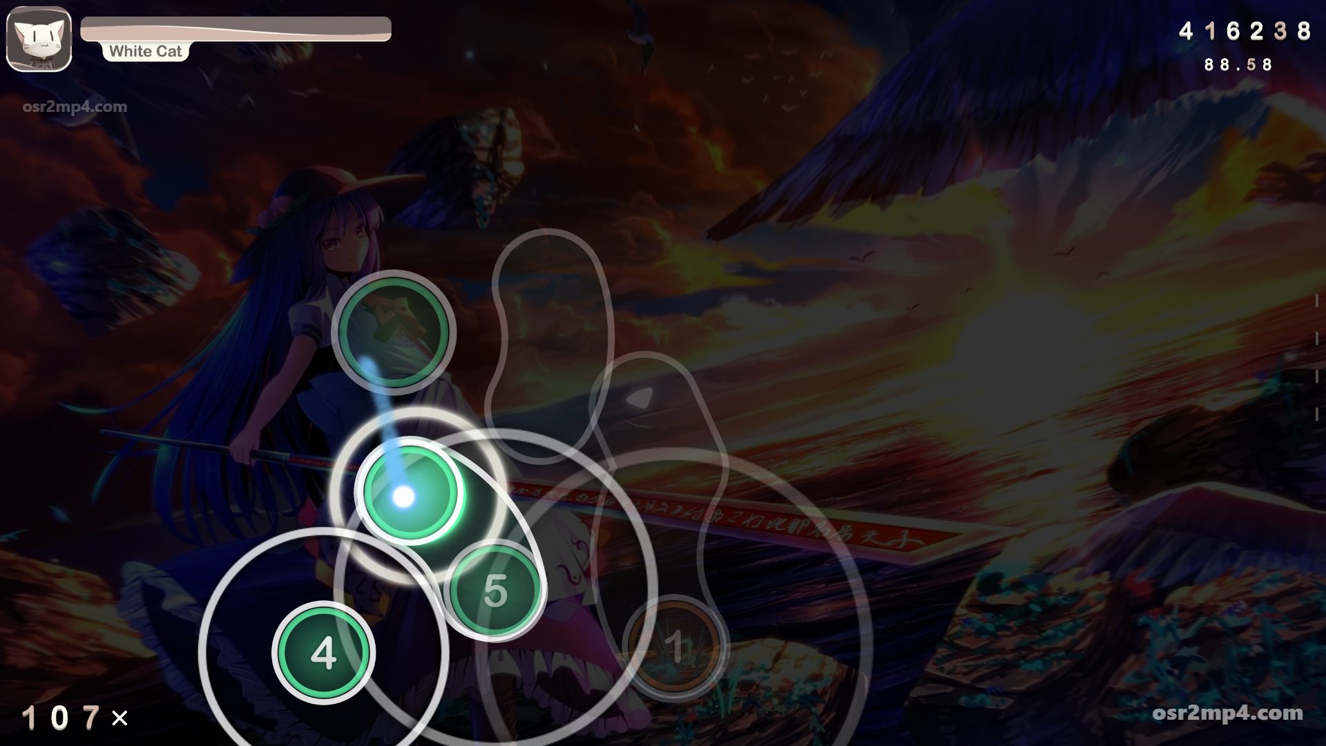 Akiyama Uni - Touhou Hisouten [Lunatic]